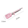 Axyaa Silicone BBQ Tongs - Kitchen Cooking Tool for Steak, Bread, Vegetables, Fruits