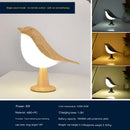 Axyaa Wooden Bird Table Lamp - Dimmable Touch Switch Night Light for Bedroom