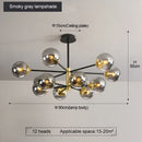 Axyaa Modern minimalist Nordic chandelier for living room, restaurant, and bedroom lighting