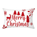 Axyaa Christmas Printed Deer & Santas Pillow Case 30x50cm