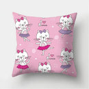 Black Cat Pattern Pillowcase for Sofa Decor Axyaa Brand