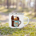 Axyaa Enamel Camping Coffee Handle Cup Nature Hiking Water Tea Mug