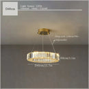 Axyaa Luxury Crystal Ceiling Pendant Lamp for Elegant Room Decor