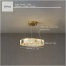Axyaa Crystal Ceiling Pendant Chandelier for Luxe Living Room Decor