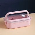 Axyaa Wheat Straw Microwave Lunch Box for Kids - Portable Bento Container