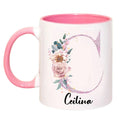 Axyaa Floral Custom Mug - Personalized Tea Cup, Creative Gift for Birthday & Mother's Day