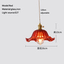 Axyaa Glass Pendant Chandelier Lighting E27 Hang Lamp for Home Decoration