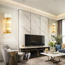 Axyaa Gold Crystal Wall Sconce - LED Bedroom Living Room Decoration