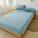 Axyaa Double/Queen Fitted Mattress Cover, Solid Color, Anti-Mite - 200X220cm