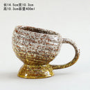 Axyaa Ceramic Kiln Coffee Cup Creative Beer Mug Retro Water Bottle Large Capacity Mug