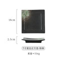Axyaa Ceramic Square Plate for Sushi Snack BBQ Commercial Household Dining