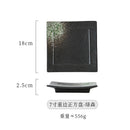 Axyaa Ceramic Square Plate for Sushi Snack BBQ Commercial Household Dining