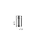 Axyaa Stainless Steel Seasoning Jar for Outdoor Barbecue, Condiment Holder with Toothpick Slot