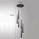 Axyaa Modern Ring Stairs Pendant Light Chandeliers for Living Room and Dining Room