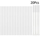 Axyaa High Borosilicate Glass Straw Set for Eco-Friendly Sipping