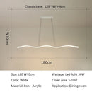 Axyaa LED Wave Pendant Lights: Modern, Creative Dining Room Chandeliers for Bar & Restaurant