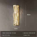 Axyaa Crystal Wall Sconces Lighting Chrome Glass Elegant Modern Lights