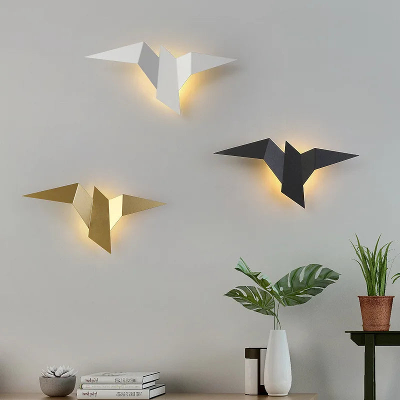 Axyaa Nordic LED Bird Wall Lamps: Modern Indoor Lighting for Home Decor