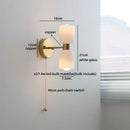 Axyaa Gold Copper Glass Ball LED Wall Light