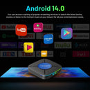 Axyaa K8 Android TV Box RK3518 Quad Core 4K Video BT5.0 Voice Assistant Wifi6