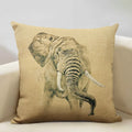Axyaa Elephant Pattern Decorative Cushion Cover 45x45cm