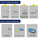 Axya Silicone Magnet LED Clip Light: Night Safety Emergency Flashlight