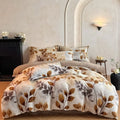 Axyaa High Gram Milk Fleece Bed Four-Piece Set - Light Luxury Style
