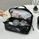 Axyaa Mesh Cosmetic Bag Toiletry Organizer Makeup Pouch Lipstick Storage