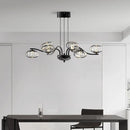 Axyaa Glass Ball Chandelier: Modern Luxury Living Room Light