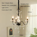 Axyaa Crystal Candle Chandeliers: Elegant Art Home Decor Ceiling Pendant Lights