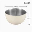 Axyaa Stainless Steel Mixing Bowl with Scale - Kitchen Utensils for Tableware