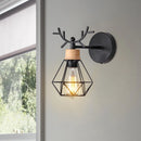 Axyaa Iron Cage LED Wall Sconce Light Fixture for Bedroom Kitchen Home Décor