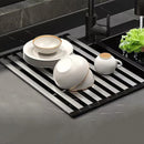 Axyaa Stainless Steel Foldable Kitchen Sink Dish Drainer and Storage Rack