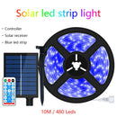 Axyaa Solar LED Strip Light: Rechargeable Outdoor Decoration for Garden, Christmas Atmosphere
