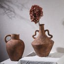 Axyaa Vintage Rough Art Flower Vases, Ceramic Home Ornaments, Earthenware Jars