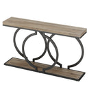 Axyaa 55" Faux Marble Console Table - Modern Entryway & Sofa Table