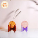 Axyaa Acrylic Spherical Vase for Minimalist Table Decoration and Aesthetic Room Decor