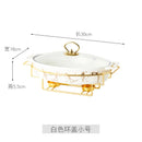 Axyaa Nordic Ceramic Soup Pot Holder Dry Fish Plate Casserole Binaural Pot