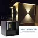 Axyaa 6W LED Wall Sconces: Modern Indoor/Outdoor Up Down Wall Mount Lights