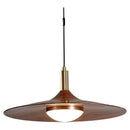 Axyaa Retro LED Pendant Light for Dining, Bar & Bedroom in Walnut Color
