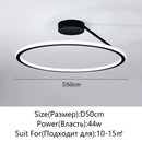 Axyaa Modern Round LED Ceiling Chandelier for Bedroom and Dining Room Lighting
