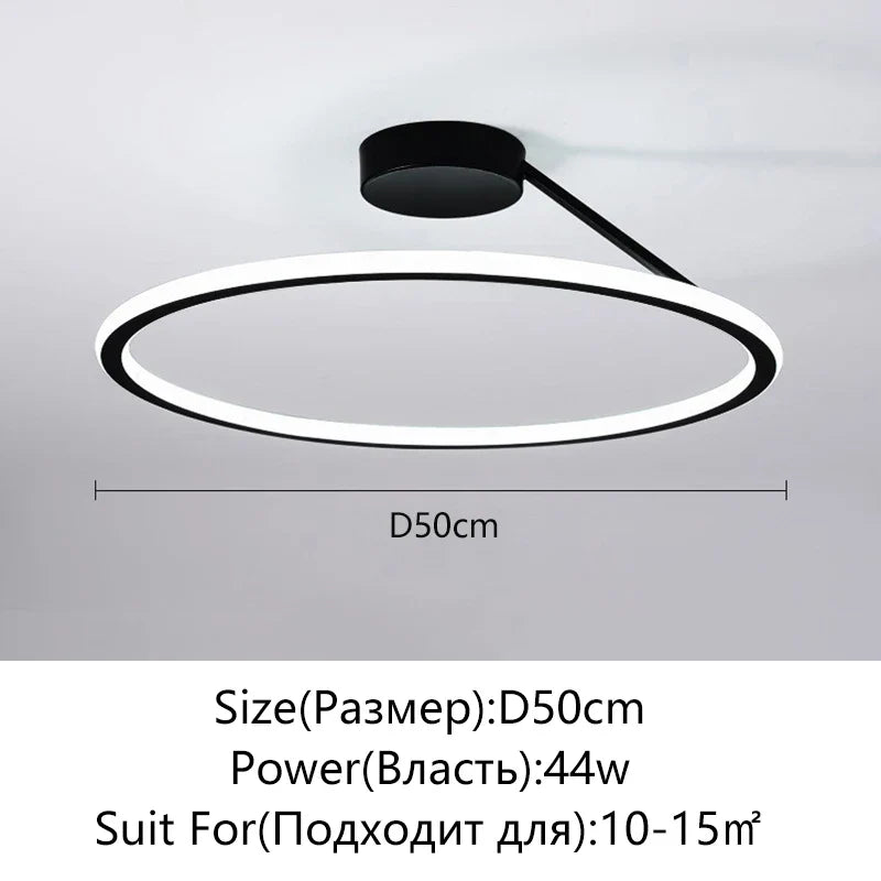 Axyaa Round LED Ceiling Chandelier for Bedroom, Dining Room & Study Room