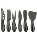 Axyaa Stainless Steel Cheese Knife Set - 6 Piece Butter Slicer Pizza Cutter