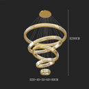 Axyaa Dining Room Crystal Chandelier Pendant Lights Ceiling Lamps Salon Fancy Indoor Lighting