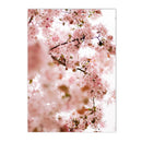 Axyaa Pink Reed Flower Tower Canvas Wall Art for Living Room Home Decor