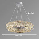 Axyaa Crystal Chandelier Pendant Light for Luxury Living Room and Bedroom Lighting