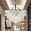 Axyaa Nordic Glass Bubble Chandelier LED Ceiling Light