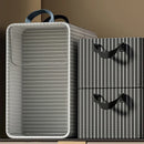 Axyaa Large Capacity Foldable Clothes Storage Box - Metal Frame Wardrobe Organizer