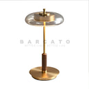 Axyaa Gold Lustre Copper Mushroom Table Lamp - Bedroom Living Room Study Desk Lights