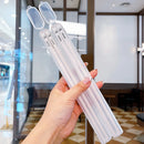 Axyaa White Panda Alloy Chopsticks Set in Storage Box
